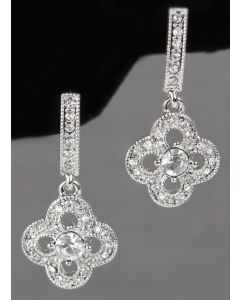 Crystal Clover Earrings