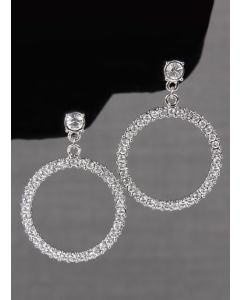 Crystal Circle Earrings