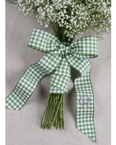 Gingham Bouquet Wrap with Tails