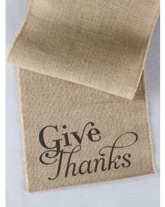 Give Thanks Printed Table Runner