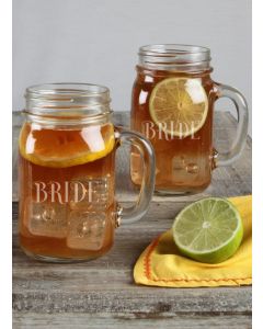 Mason Jar Mug Set Bride / Bride