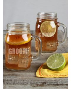 Mason Jar Set Groom / Groom