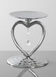 Crystal Heart Pillar Holder