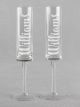 Last Name Cylinder Toasting Flutes