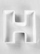 Letter Dish - H