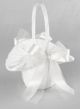 Tres Beau Flower Girl Basket -White