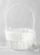 Audrey Flower Girl Basket-White
