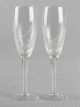 Cut Glass Toasting Flutes 