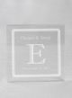 Double Line Border Acrylic Square Cake Top