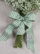 Gingham Bouquet Wrap with Tails