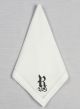Single Initial Hemstich Handkerchief