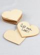 Wood Heart Guest Cards 10pk