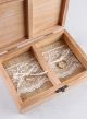 Burlap and Lace Insert - Ivory
