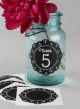 Scalloped Chalkboard Stickers