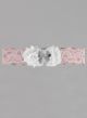 Anastasia Lace Garter - Silver Brooch