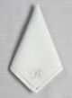 Single Initial Hemstich Handkerchief