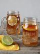 Bride & Groom Mason Jar Set 2pc