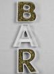 BAR Letter Dish Set