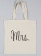 Mrs. Printed Tote Bag