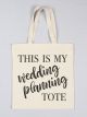 Wedding Planning Printed Tote Bag