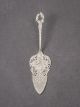 Ornate Petite Server, Brushed Silver