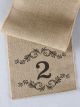 Number Printed Table Runner