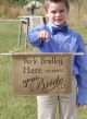 Here Comes your Bride Burlap Sign