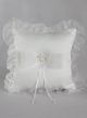 Crystal Heart w/Organza Ring Pillow