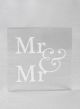 Mr. & Mr. Acrylic Square Cake Top