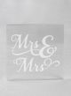 Mrs. & Mrs. Acrylic Square Cake Top