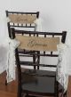 Groom/Groom Burlap Chair Sashes