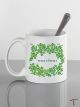 Dark Green Shamrock Mug