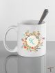 Colorful Wreath Design Mug