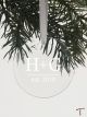 Tenereze Exclusive | Initials & Year Round Glass Ornament