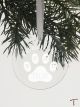 Tenereze Exclusive | Who Rescued Who Round Glass Ornament