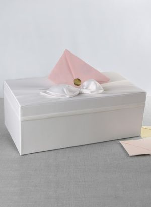 Satin Card Box w/Sash