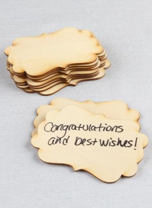 Fancy Wood Guest Cards 10pk