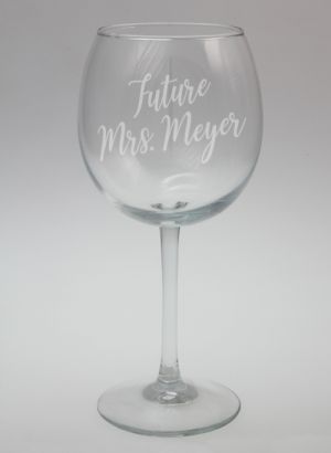 Future Mrs. Red Wine Glass