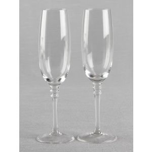 Beveled Stem Toasting Flutes